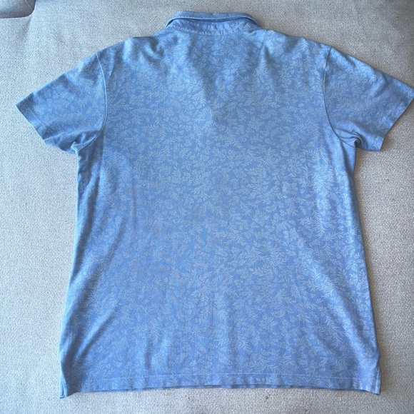 Zara Blue and White Paisley Polo | Men’s Size Medium - Picture 4 of 10